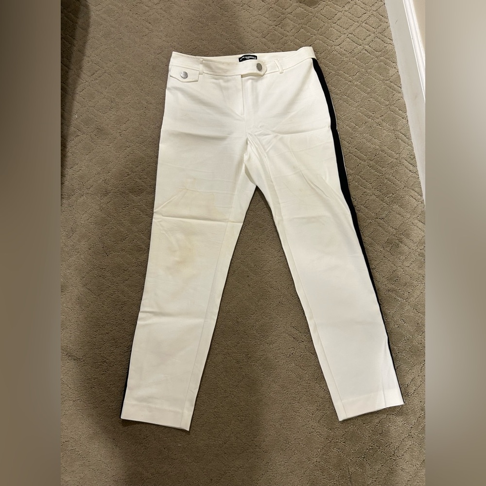 Karl Lagerfeld Cream Trousers size 8
